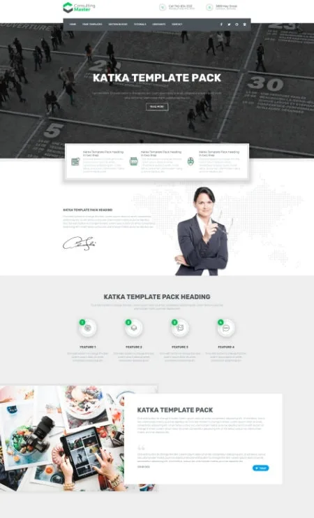Business Consultant Elementor template